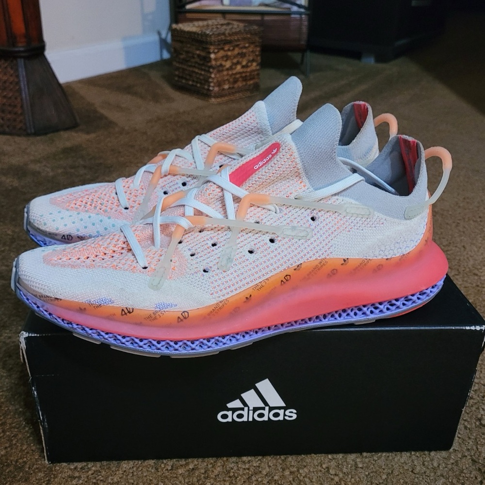 Orange/ purple/ White Size 10 4D